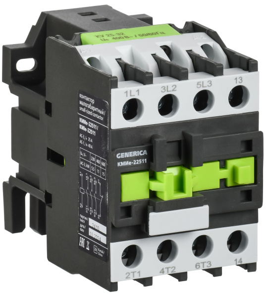 Контактор КМИе-22511 25А 400В/АС3 1НЗ IEK
