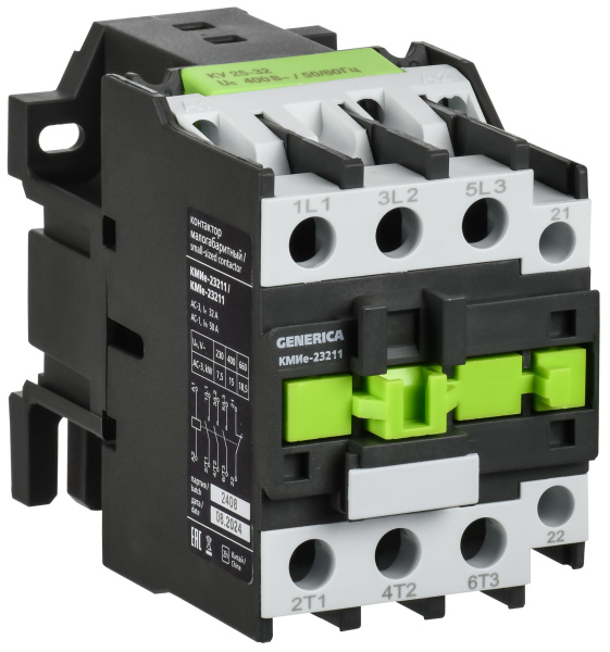 Контактор КМИе-23211 32А 110В/АС3 1НЗ IEK