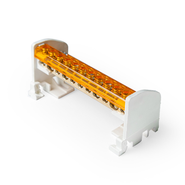 Шина на DIN-рейку в корпусе (кросс-модуль) 2х11 Промрукав