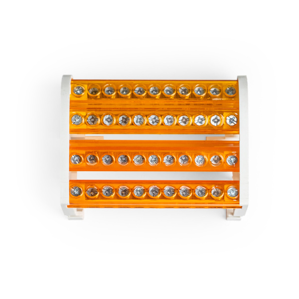 Шина на DIN-рейку в корпусе (кросс-модуль) 4х11 Промрукав