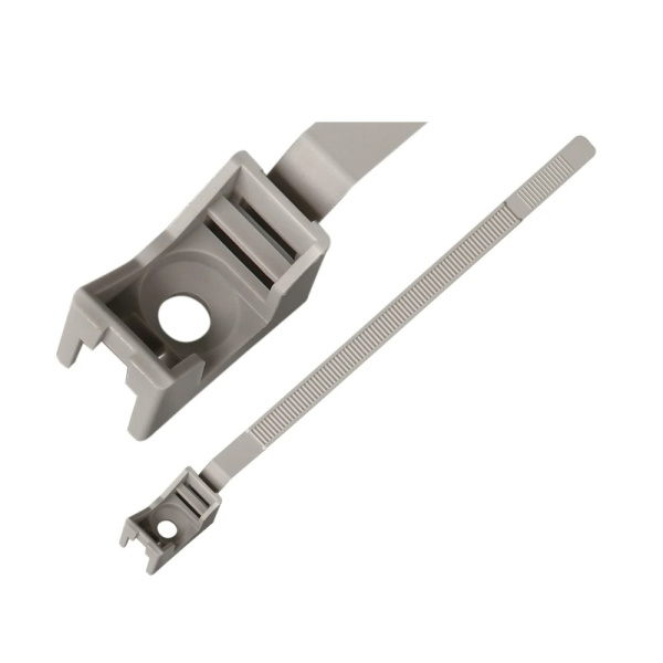 Хомутный держатель со стяжкой 16-32 мм серый (200 шт/уп) Промрукав