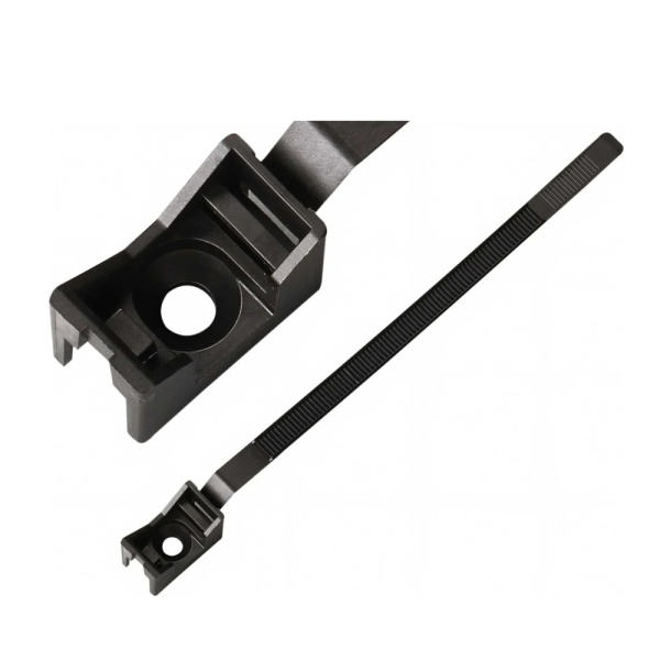 Хомутный держатель со стяжкой 16-32 мм черный (200 шт/уп) Промрукав