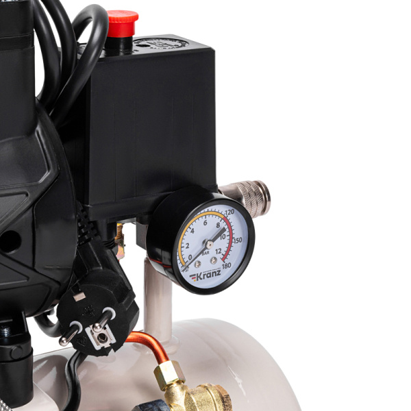 Компрессор воздушный безмасляный KR-850/10, 850Вт, 140 л/мин, 10л KRANZ