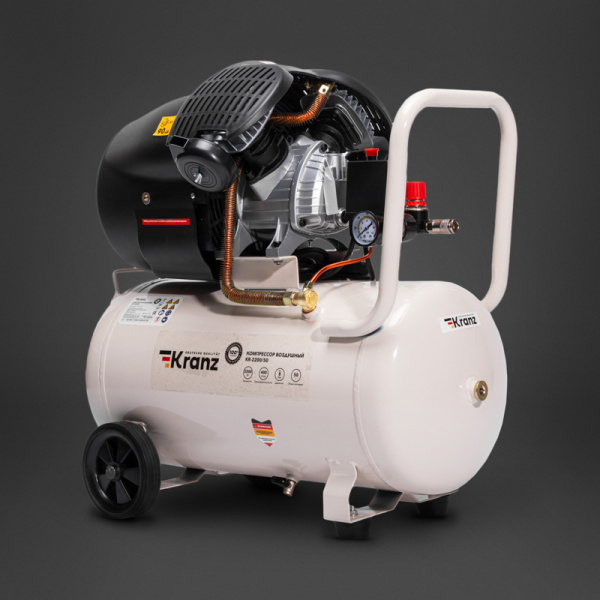 Компрессор воздушный KR-2200/50, 2200Вт, 400 л/мин, 50л KRANZ