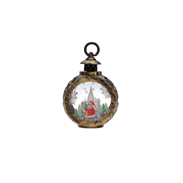 Фонарь декоративный (фигура) со свечкой 9х5х13см, цвет корпуса бронзовый, цвет свечения теплый белый, питание 3xLR1130 (в комплекте) NEON-NIGHT