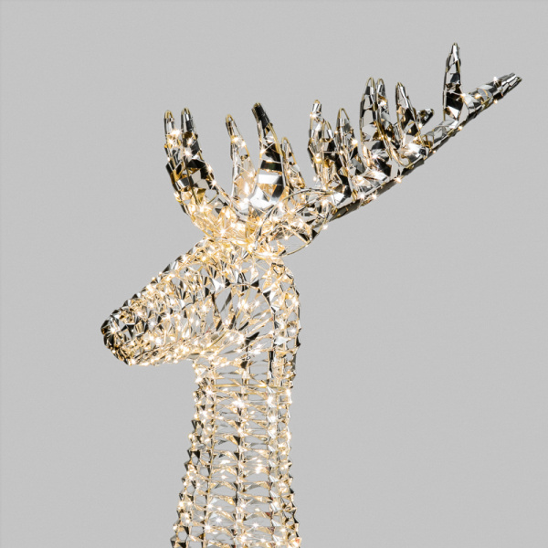 Светодиодная фигура Олень 180см, цвет свечения теплый белый, питание от трансформатора, IP44 NEON-NIGHT