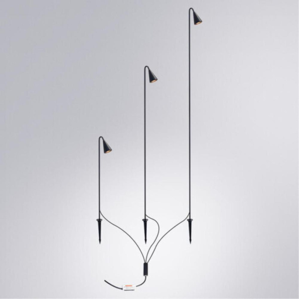 Грунтовый светильник Arte Lamp MULIPHEIN A1084PA-3BK