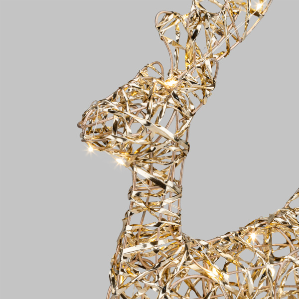 Светодиодная фигура Олень 34см, цвет свечения теплый белый, питание 2хAA (не в комплекте) NEON-NIGHT