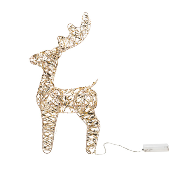 Светодиодная фигура Олень 34см, цвет свечения теплый белый, питание 2хAA (не в комплекте) NEON-NIGHT