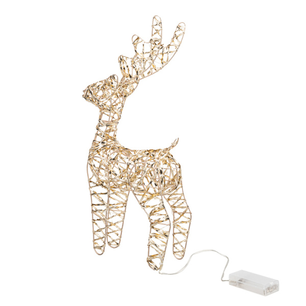 Светодиодная фигура Олень 34см, цвет свечения теплый белый, питание 2хAA (не в комплекте) NEON-NIGHT