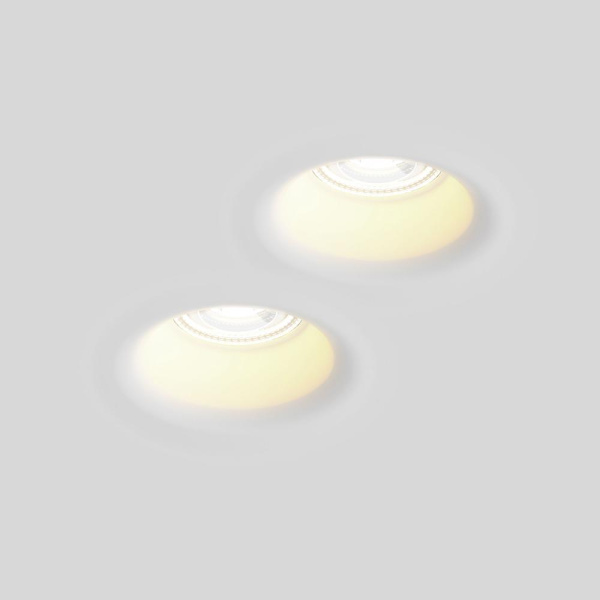 112000 Рамка (светильник) CLICK-CLACK скрытого монтажа лампочек и LED модулей MR16 в натяжной потолок ANELLO БЕЛЫЙ