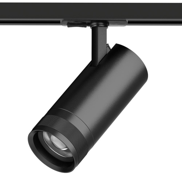 C4207SS Светильник CANNO PRO д/треков BARRA LED 20W 1400LM 20-55G ЧЕРНЫЙ 2700-4200-6000K IP20 с тонким адаптером (304207 + 592007-SS)