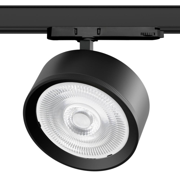 A5737QT60G Светильник ALTA PRO для трековой системы Quattro LED 35W 3230LM 60G ЧЕРНЫЙ 3000K с адаптером (215737 + 594047 + 215704)