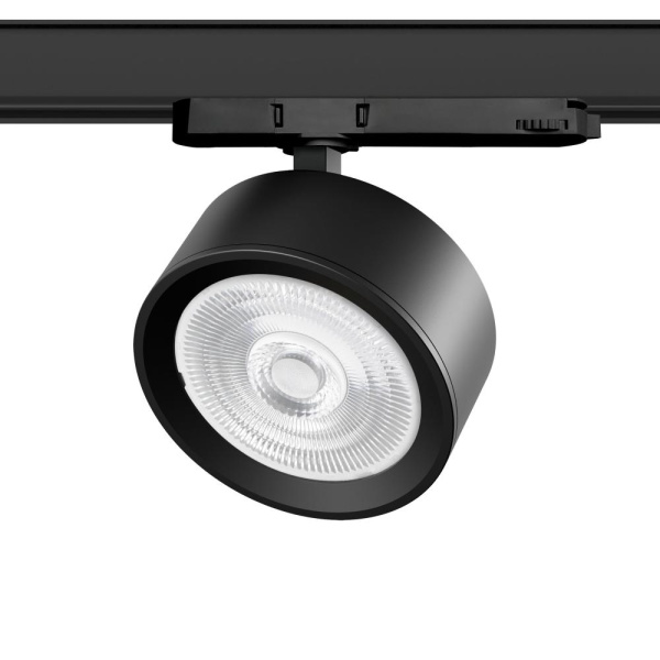 A5647QT60G Светильник ALTA PRO для трековой системы Quattro LED 30W 3510LM 60G ЧЕРНЫЙ 4000K с адаптером (215647 + 594047 + 215604)