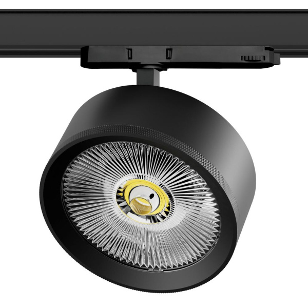 A5737QT Светильник ALTA PRO для трековой системы Quattro LED 35W 3230LM 36G ЧЕРНЫЙ 3000K с адаптером (215737 + 594047)