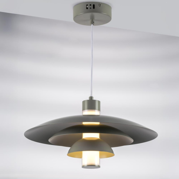 799019 Люстра ERBAREO LED 8W 900LM СЕРЫЙ 3000K