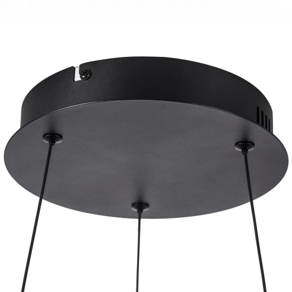 749487 Люстра SATURNO LED 60W 2760LM ЧЕРНЫЙ 3000K