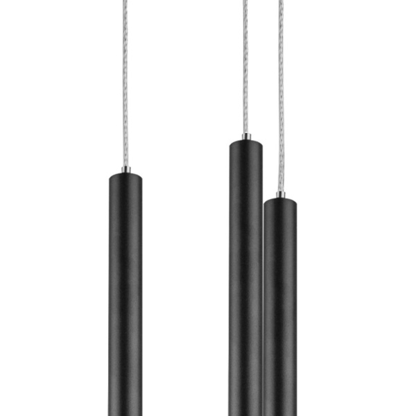 L5T747437 Люстра TUBO LED 25W 1500LM 25G ЧЕРНЫЙ 3000K (574727+747437 (5шт)