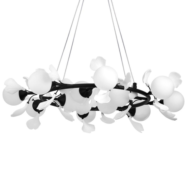 799127 Люстра CERAMO BW 12х6W(led) G9 ЧЕРНЫЙ/БЕЛЫЙ