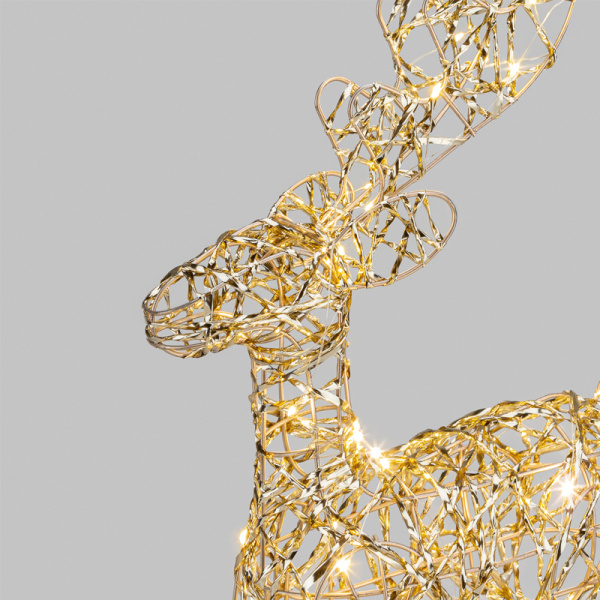 Светодиодная фигура Олень 50см, цвет свечения теплый белый, питание 3хAA (не в комплекте) NEON-NIGHT