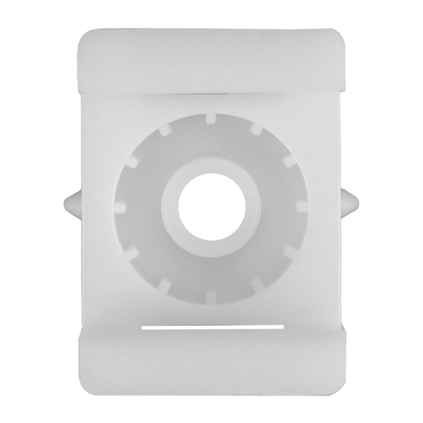 Площадка под стяжку для прямого монтажа 22x16мм, белая (100 шт/уп) REXANT