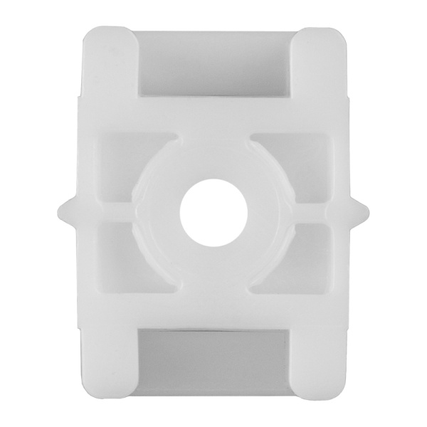 Площадка под стяжку для прямого монтажа 22x16мм, белая (100 шт/уп) REXANT