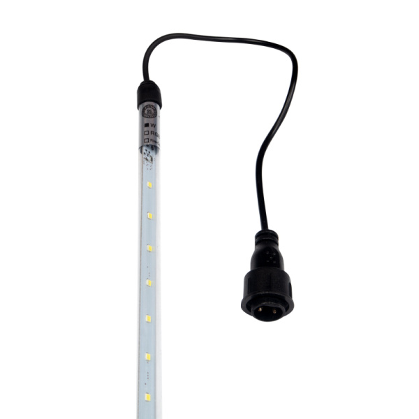 Гирлянда Тающие сосульки комплект 10 шт. х 100см, шаг 100см, 960 LED ТЕПЛЫЙ БЕЛЫЙ, черный каучук, IP65, 24В, соединяется NEON-NIGHT