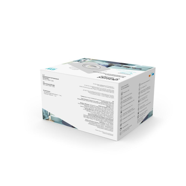 Светильник Gauss Downlight квадрат 6W 520lm 4000K 100-265V IP20 монтаж Ø65 90*56мм белый LED 1/40