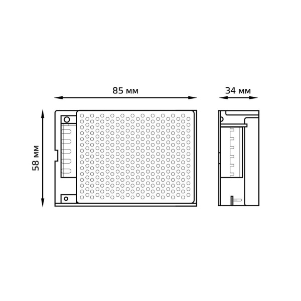 Блок питания Gauss 30W 12V IP20 1/140