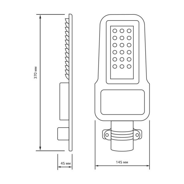 Светильник Уличный Gauss LED Qplus IP65 370*145*45 50W 6000lm 5000K 120-260V КСС "Ш" 1/6