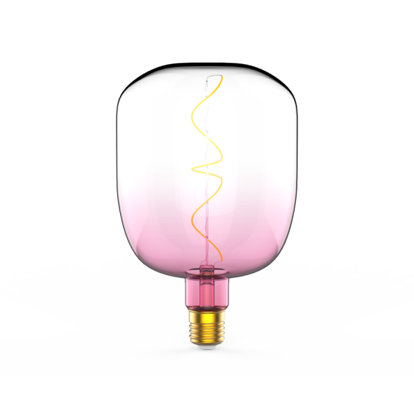 Лампа Gauss Filament V140 5W 200lm 1800К Е27 pink-clear flexible LED 1/6