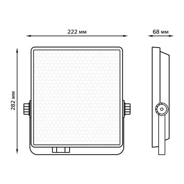 Прожектор Gauss EVO 100W 10000lm 6500K 100-240V IP65 черный LED 1/6