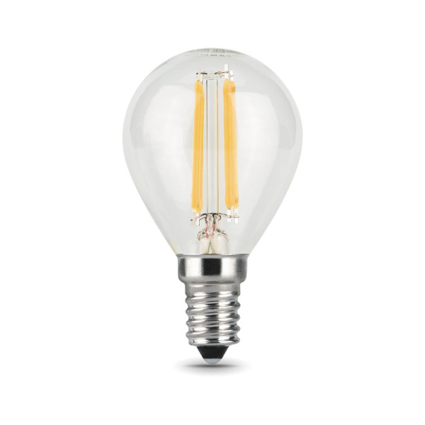 Лампа Gauss Filament Шар 11W 830lm 4100К Е14 LED 1/10/50