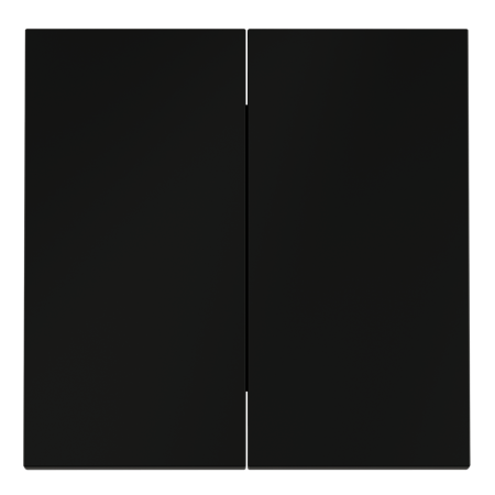 Клавиши для выключателя/переключателя двухклавишного, S70 (черный матовый)