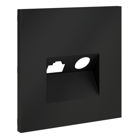 Накладка для розетки TV+RJ45 кат. 6, S70 (графит)