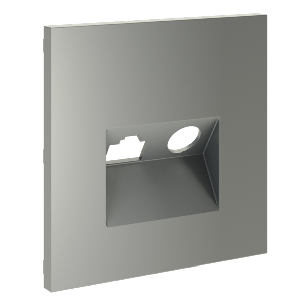 Накладка для розетки TV+RJ45 кат. 6, S70 (сталь)