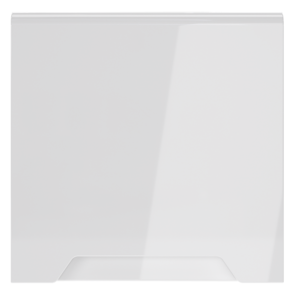 Накладка для розетки с заземлением, защитными шторками и крышкой, S70 (белый глянцевый)