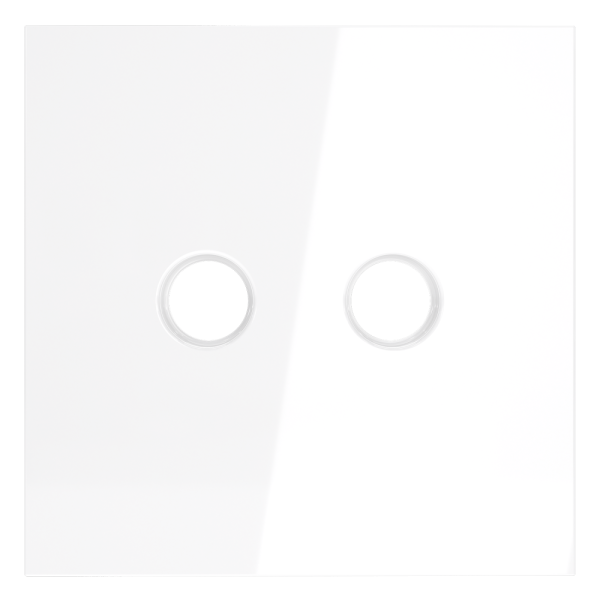 Накладка для розетки телевизионной оконечной TV+SAT, S70 (белый глянцевый)