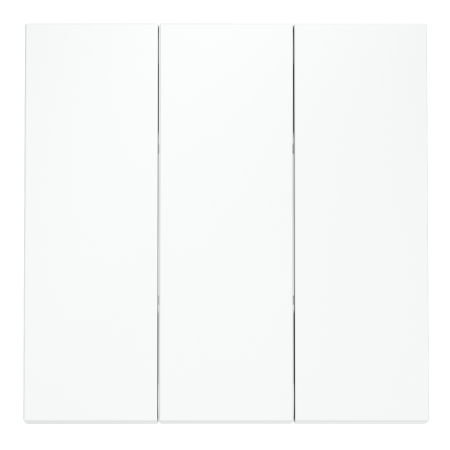 Клавиши для выключателя/переключателя трехклавишного, S70 (белый матовый)