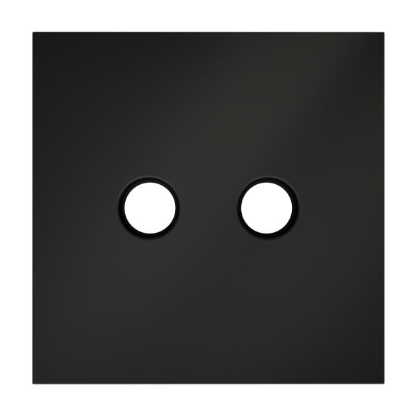 Накладка для розетки телевизионной оконечной TV+SAT, S70 (черный матовый)