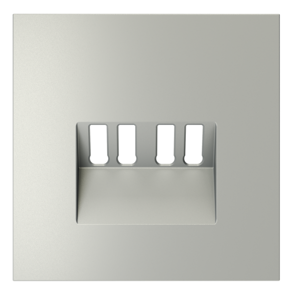 Накладка для розетки акустической 4-местной , S70 (сталь)
