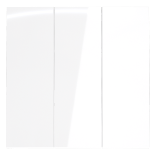 Клавиши для выключателя/переключателя трехклавишного, S70 (белый глянцевый)