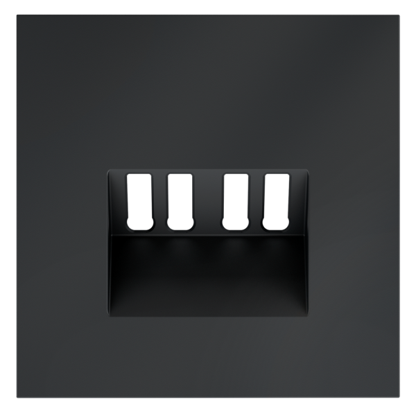 Накладка для розетки акустической 4-местной , S70 (графит)