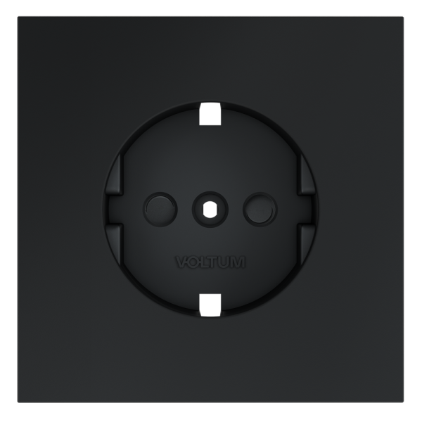 Накладка для розетки с заземлением и защитными шторками, S70 (графит)