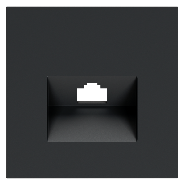 Накладка для розетки компьютерной RJ45 кат.6, S70 (графит)