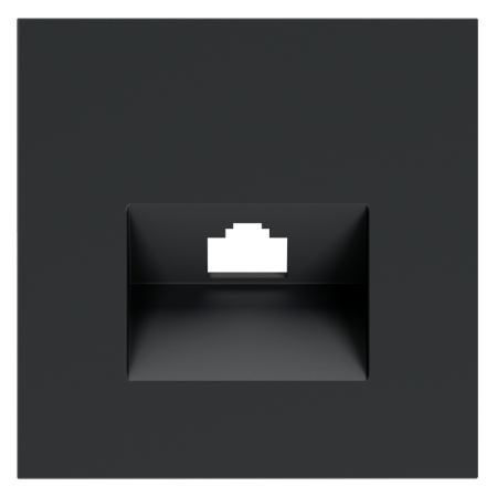 Накладка для розетки компьютерной RJ45 кат.6, S70 (графит)