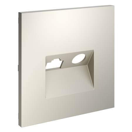 Накладка для розетки TV+RJ45 кат. 6, S70 (кашемир)