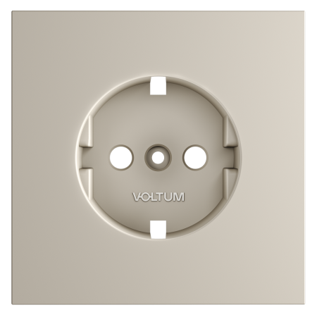 Накладка для розетки с заземлением, S70 (кашемир)