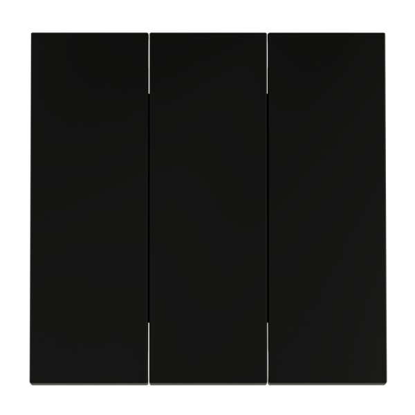 Клавиши для выключателя/переключателя трехклавишного, S70 (черный матовый)