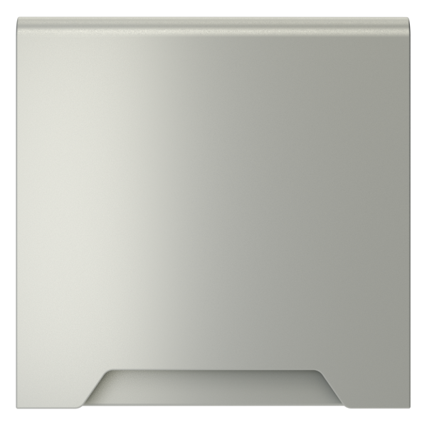 Накладка для розетки с заземлением, защитными шторками и крышкой, S70 (сталь)